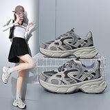 Breakj Korean Version Of The New Dad Shoes Female 2025 Spring Student Running Sports Platform Increased Casual Shoes Female KT