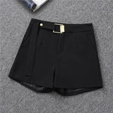 Breakj Spring And Summer Shorts Female Autumn Summer 2024 New High Waist Khaki Boot Pants Are Versatile With A Thin Korean Version Of Wide Leg