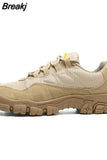 Men Hiking Shoes Waterproof Breathable Tactical Combat Army Boots Desert Training Sneakers Anti-Slip Trekking Shoes