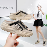 Breakj Korean Platform Platform Dad Shoes 2025 Summer New Street Photo Student Running Sneakers Heighten Casual XW