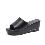 Breakj Slippers High-Heeled Slippers Women's Summer 2023 New Slope With Fish Mouth Thick Bottom Word Cool