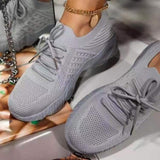 Women Shoes 2023 Fashion Lace Up Platform Sneakers Women Size 43 Mesh Casual Sports Shoes Woman Vulcanize Shoes Zapatillas