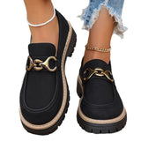 Wind Small Leather Shoes Women Spring And Autumn 2025 New Fashion Match Retro Color Casual Thick Heel Single