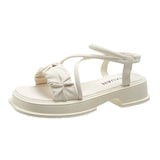 Breakj Sandals Women 2025 Summer New Korean Version Of Thick Soles To Increase The Breathable Sandals Are Not Tired Roman