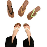 Bottom Summer Out Of The Foot Flip-Flops Women's Shoes Wearing 2025 New Summer Beach Cool