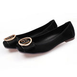 Shoes Women Summer Slip On Ballet Flats Dress Shoes PU Leather Fashion Ballerina Shoes For