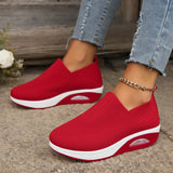 Breakj New Comfortable Shake Shoes Fly Woven Anti-Slip Soft Sole Mother Shoes Mesh Air Cushion Sports Women's