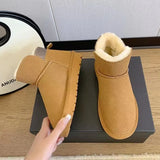 New Snow Women Boots Thickening Plus Velvet Winter Fashion Warm Short Boots Cotton Shoes Women'S Snow Boots Winter