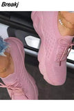 Womens Sneakers casual Mesh Breathable flats Shoes Comfortable Running Shoes for women's Walking Shoes Zapatos De