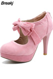 2023 dropship Big Size 30-48 Fashion High Heels Pumps shoes women Spring Summer Bowtie Wedding Party Women Shoes
