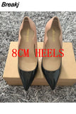 Curl Upper Women Patent Pointed Toe Stiletto High Heels Sexy Ladies Party Dress Shoes Club Dance Pumps Plus