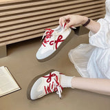 Breakj Primer Leather Shoes Women 2025 Autumn Retro Height Leisure Women's Shoes Double Bows Trend