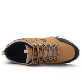 Men Shoes Summer Breathable Hiking Walking Sneakers Outdoor Ultralight Leather Slip-on Climbing Trekking