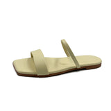 Breakj Women's 2023 New Women's Shoes Summer Korean Version Of The Head Fish Mouth Word Cool Slippers Women's Flat Bottom Wearing