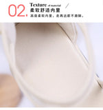 Drop Shipping 2022 New Summer PVC Sandals Platform Women Chunky Heel Outside Feet Shoes Summer Back Zipper High