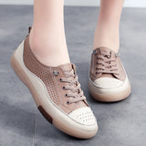 Breakj Wind Small Leather Shoes Women In The Spring Of 2024 New One-Legged Leather Single Shoes Soft Soles Casual White