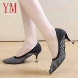 2020 New Spring Women Kitten Heels Pumps Designer Low High Stiletto Big Size Dress Wedding Shoes Blue Beige Black Heels