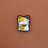 Sale 1pcs Shoe Charms Cute Cat Shoe Accessories Buckle Garden Shoes Decorations Fit Croc JIBZ Kid's X-mas Free