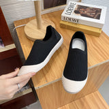 Breakj Foot Pedal Lazy Shoes Female Spring And Summer New Korean Version Of Flying Woven Single Shoes Comfortable Flat Casual Women's