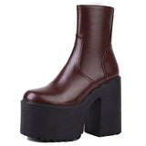 Women Ankle Boots 2023 Winter Brand Design Great Quality Gothic Style Comfy Cool Street Women Shoes Boots Big Size