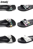 New Summer Women Beach Slipper Shoe Casual PU Leather Men Outdoor Fashion Clogs Slides