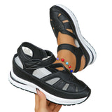 Breakj Sandals Women's New Roman Hollow Magic Sticker Women's Shoes In The Spring Of 2025 43
