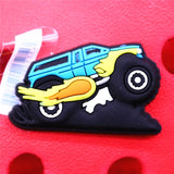 Red Bear PVC Shoe Charms Accessories Ice Cream Chocolate Donut Racing Shoe Buckle Decorations fit Kids X-mas Party Gifts