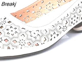 2022 Summer Fashion Ladies Shoes Hollow Women Casual Med High Heels Tenis Feminino Genuine Leather