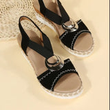 Breakj New Sandals Women In The Summer Of 2025 Thick Bottom Slope And Fish Mouth Roman
