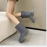 Breakj Boots Women's 2025 New Autumn And Winter With Tuffen And Thick Women's Shoes To Keep Warm Snowy Cotton Shoes Casual