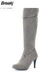 Classic dropship large sizes 47 thin high heels Women's Shoes Woman 2023 sexy party women knee-high boots