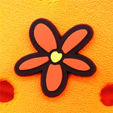 Music Flowers PVC Shoe Buckle Decorations Cute Heart Band-Aid Sandal Charms Accessories for Croc Jibz Kids Party