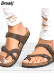 Women Sandals Rome Style Summer Sandals For 2023 Flip Flops Plus Size 35-43 Flat Sandals Beach Summer Zapatos Mujer Casual