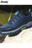 Men Winter Snow Boots Waterproof Casual Sports Shoes Warm Men's Boots Large Size Outdoor Low Top Hiking Boots Work