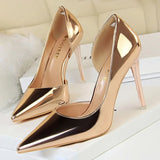 Shoes Sexy Woman Pumps Patent Leather High Heels Plus Size 43 Women Shoes Heels 2020 Stiletto Ladies Shoes Wedding