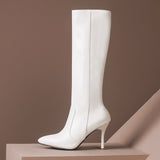New Plus Size 34-45 Ins Sexy White Over The Knee Boots Women 2020 Thin High Heels Thigh High Lady Boots Shoes