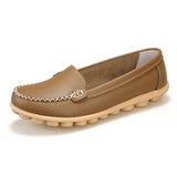 Breakj And Summer Cowhed Mother Shoes In The Elderly Flat Heel Single Shoes Nurse Small White Bean Shoes Size