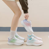 Breakj 2025 New Korean Version Breathable Flying Weaver Female Shoes Ins Tide Students Running Sports Shoes Casual Shoes