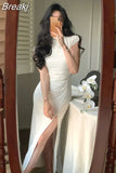 Lady Bodycon Slim Midi Dress Woman Pure Color Elegant Even Party DressTurtleneck Casual Korean Fashion Dress 2023