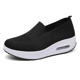 Spring Autumn Women's Swing Shoes Mesh Woman Loafers Flat Platforms Female Shoe Wedges Ladies Shoes Height Increasing