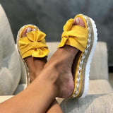 Loafers Platform Woman Slip On Sneakers Tassel Bowtie Women's Soft PU Leather Sewing Flat Female Shoes All Seasons