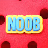Shipping Crock Charms Accessories Custom Cute Cartoon PVC Shoe Croc Buttons Sandals Charm Decoration BANG OMG POW NOOB