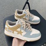 Women's Color Matching Casual Shoes 2023 Woman Vulcanize Sneakers Breathable Sport Walking Running Spring Platform