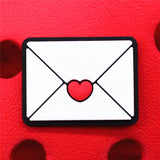 PVC Shoe Charms Accessories Love Rainbow Vest Shoes Buckle Decorations fit Croc JIBZ Kids X-mas Party Gifts