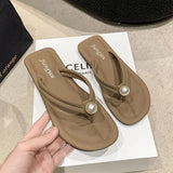 Clip Flip-Flop Women Wear Flat Soft Bottoms In Summer To Travel Beach Slippers 2025 New
