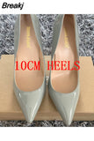 2023 New Women Pumps Patent Leather High Heels Shoes Fashion Office Shoes Stiletto Party Shoes Female Comfort Women