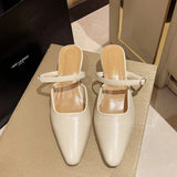 Breakj Spring And Summer New Bag Head Half Slippers Women's Fashion Side Shallow And A Word With Cold