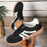Breakj Shoes Women 2025 Autumn New Flat-Solt Sports Small White Shoes Retro Lace Casual