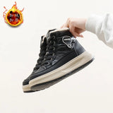 Breakj Velvet High Top Snow Boots Female 2024 Winter New Student Ins Korean Version Warm Leisure Platform Cotton Shoes