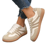 Breakj Shoes Women 2025 Autumn New Flat-Solt Sports Small White Shoes Retro Lace Casual